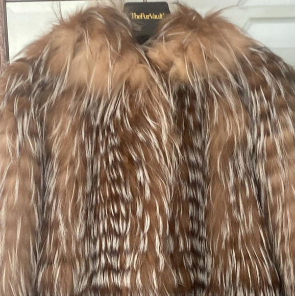 Silver fox fur jacket - Picture 3 of 10